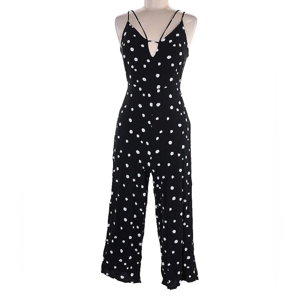 Black and White Polka Dot Jumpsuit